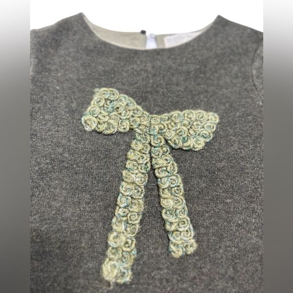 ZARA Bow Appliqué Dress SIZE 6-7 - Picture 7 of 8